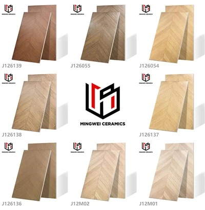 600*1200 Κεραμικό πλακίδιο Fish Bone Wood Grain