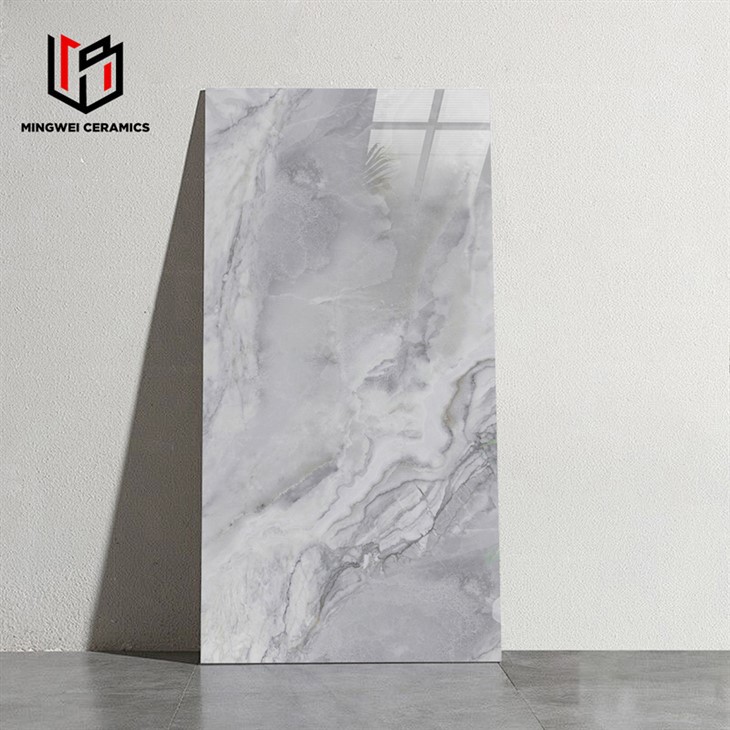 Καθαρό γκρι γυαλιστερό κεραμικό κεραμίδι